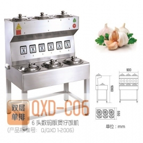 煲仔饭机：QXD-C06（双层单排6头）